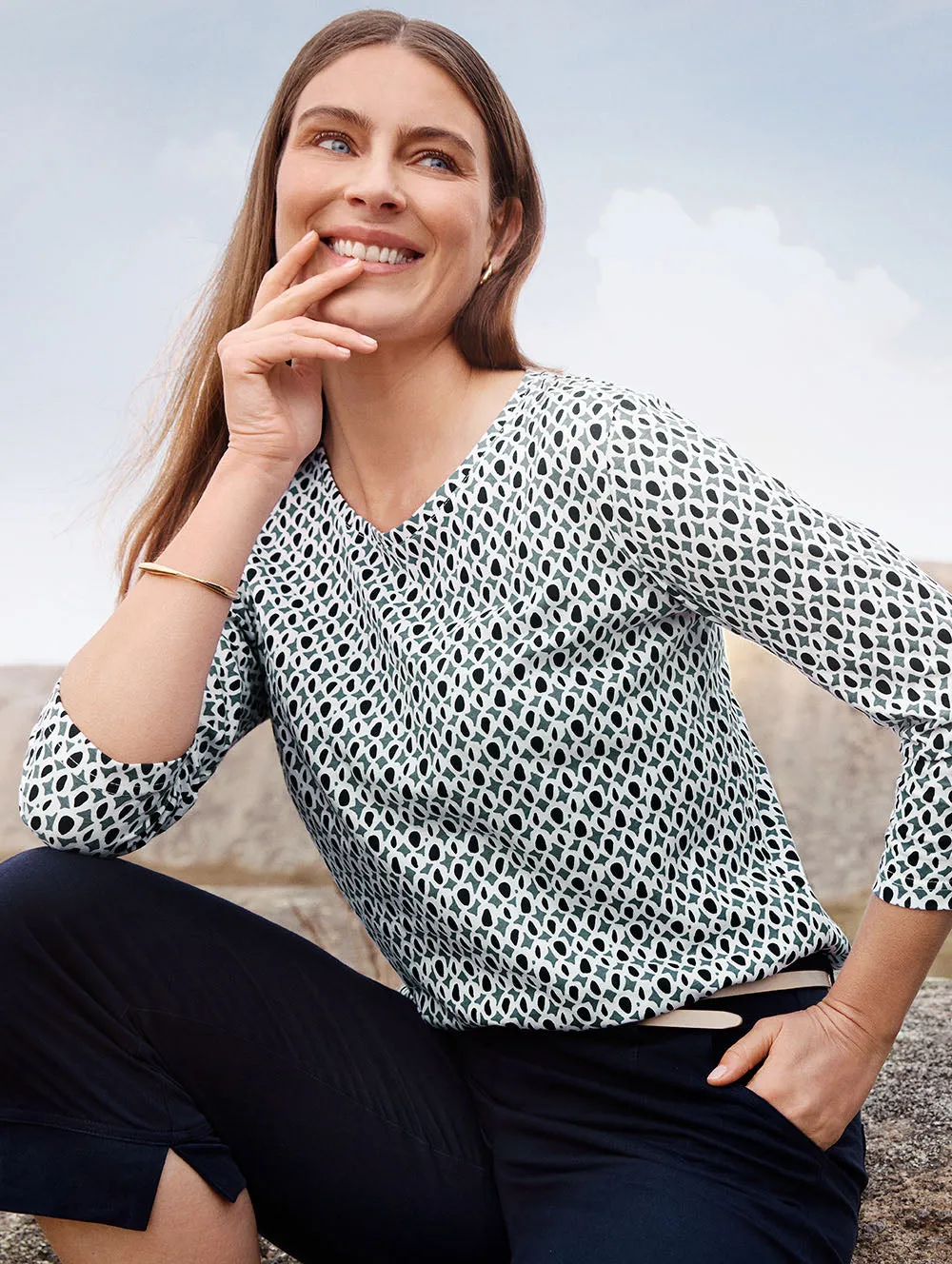 Anson 3/4 Sleeve Top