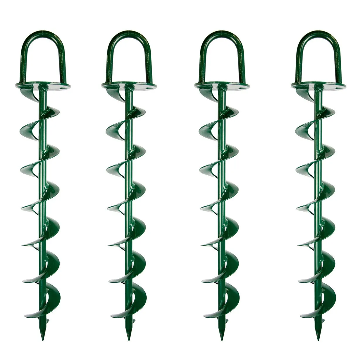 BIGBEN 500mm Heavy Duty Hurricane Ground Anchor - 4 Pack