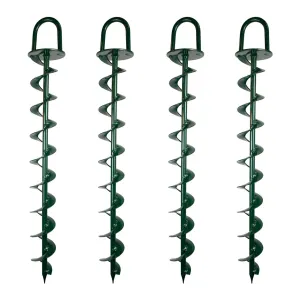 BIGBEN 650mm Heavy Duty Hurricane Ground Anchor - 4 Pack