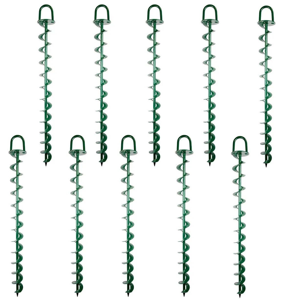 BIGBEN 900mm Heavy Duty Hurricane Ground Anchor - 10 Pack