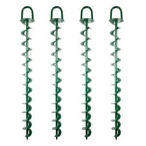 BIGBEN 900mm Heavy Duty Hurricane Ground Anchor - 4 Pack