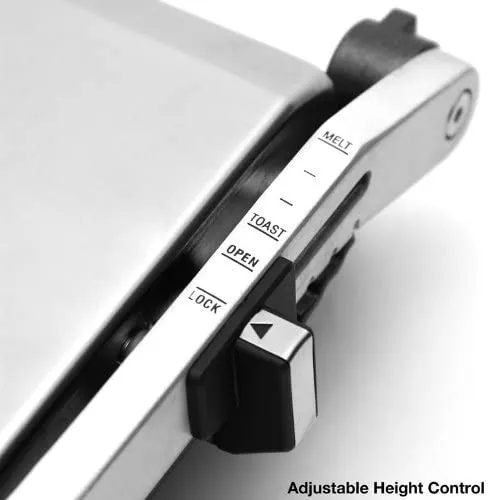 Breville Duo 1500-Watt Nonstick Panini Press, Silver