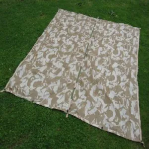 British Sil-nylon Shelter Sheet GS. Used/Graded / New. Desert D.P.