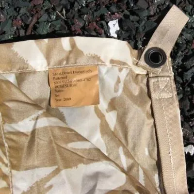 British Sil-nylon Shelter Sheet GS. Used/Graded / New. Desert D.P.