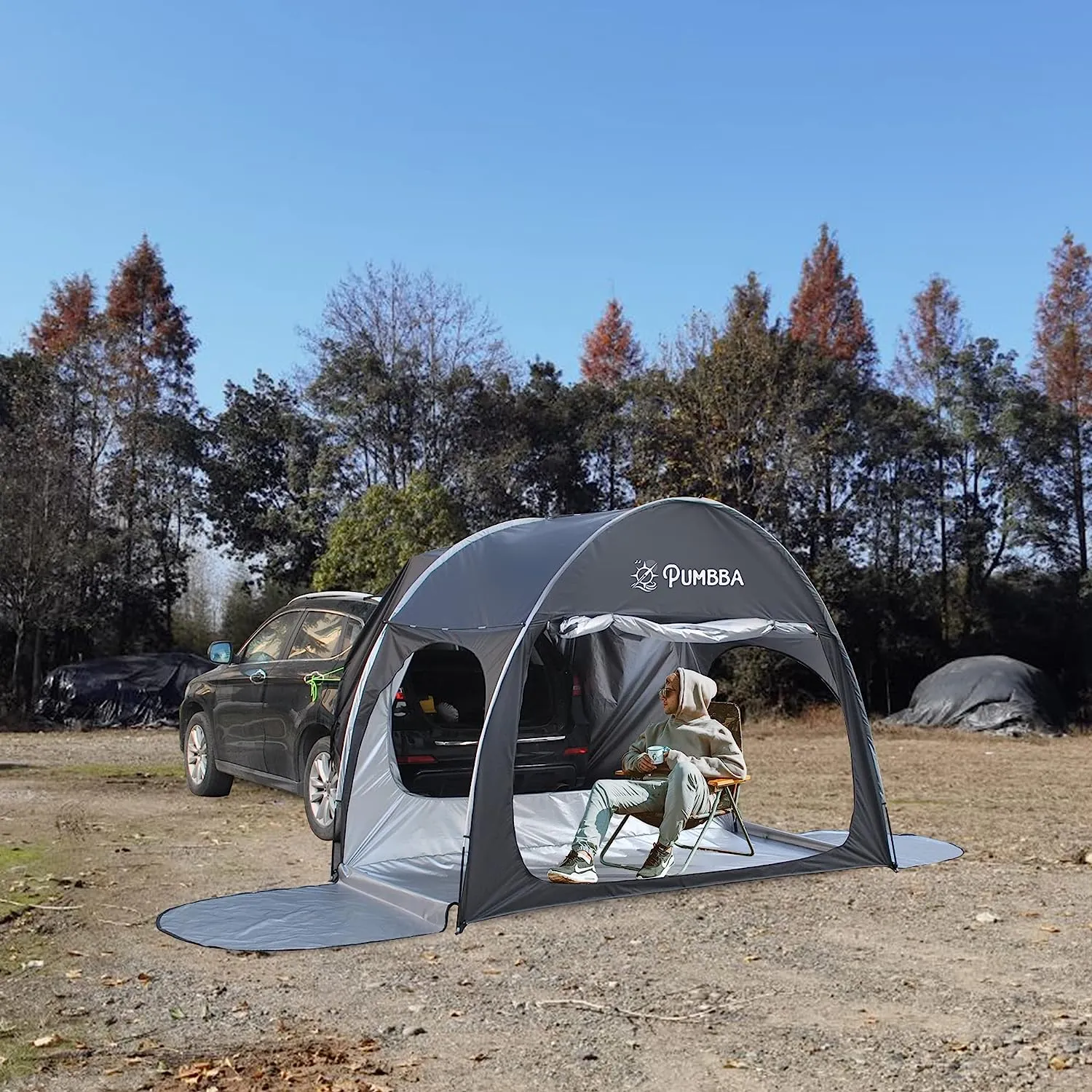 CanvasWing-Car Rear Trek Extension Tent
