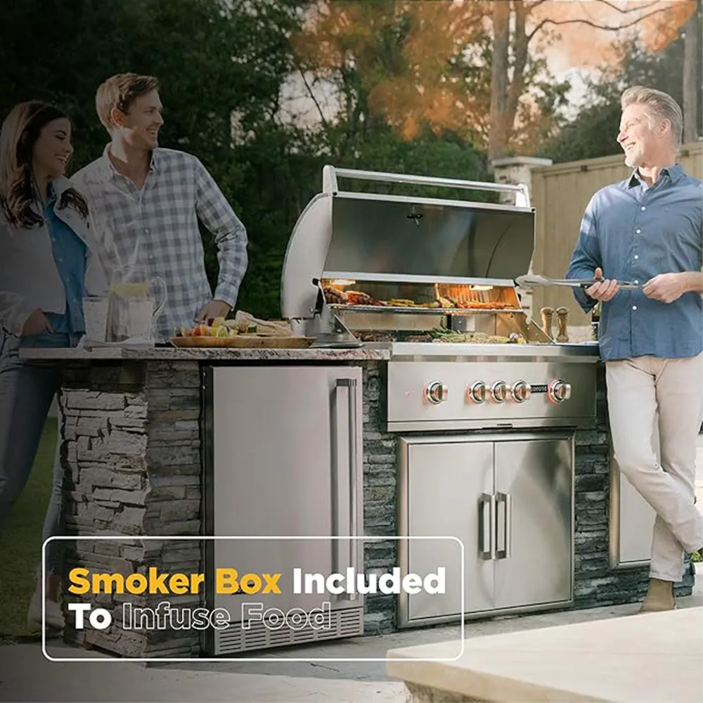 Coyote S-Series 36 Inch 4 Burner Built In Propane Gas Grill C2SL36LP