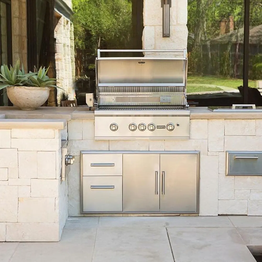 Coyote S-Series 36 Inch 4 Burner Built In Propane Gas Grill C2SL36LP