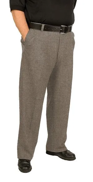 Davis 94X V1 Heather Gray Flat Front Expandable Waistband Plate Umpire Pants