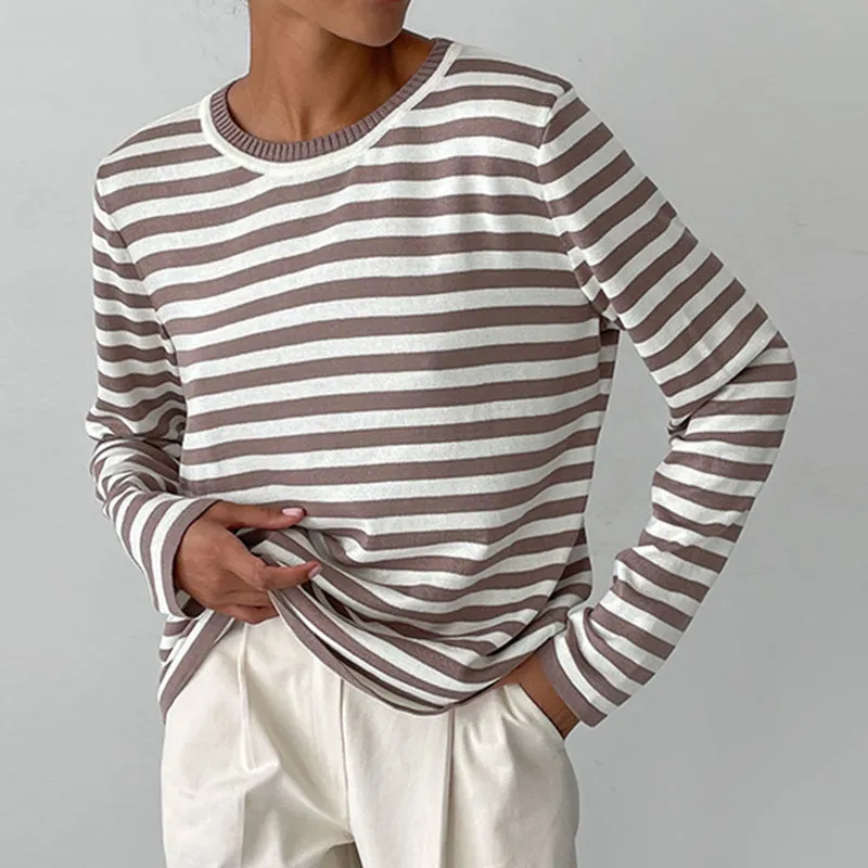 DENISE | STRIPED LONG-SLEEVE SHIRT