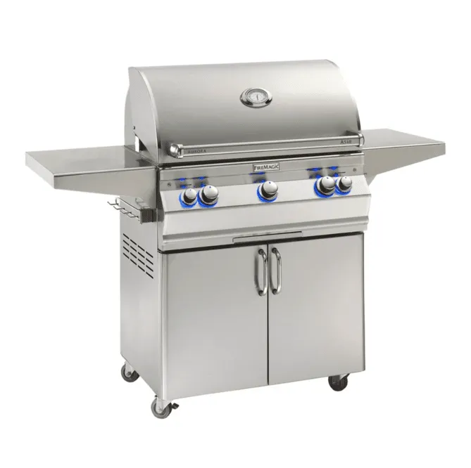 Fire Magic Aurora A540s 30-Inch Natural Gas Freestanding Grill w/ Analog Thermometer - A540S-7EAN-61