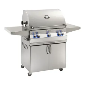 Fire Magic Aurora A660s 30-Inch Natural Gas Freestanding Grill w/ Backburner, Rotisserie Kit and Analog Thermometer - A660S-8EAN-61