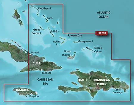 Garmin BlueChart g3 HD - HXUS029R - Southern Bahamas - microSD/SD [010-C0730-20]