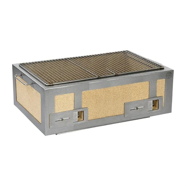Kasai XL Konro Hibachi Grill with Stainless Steel Frame For 8 - 10 People - HW417