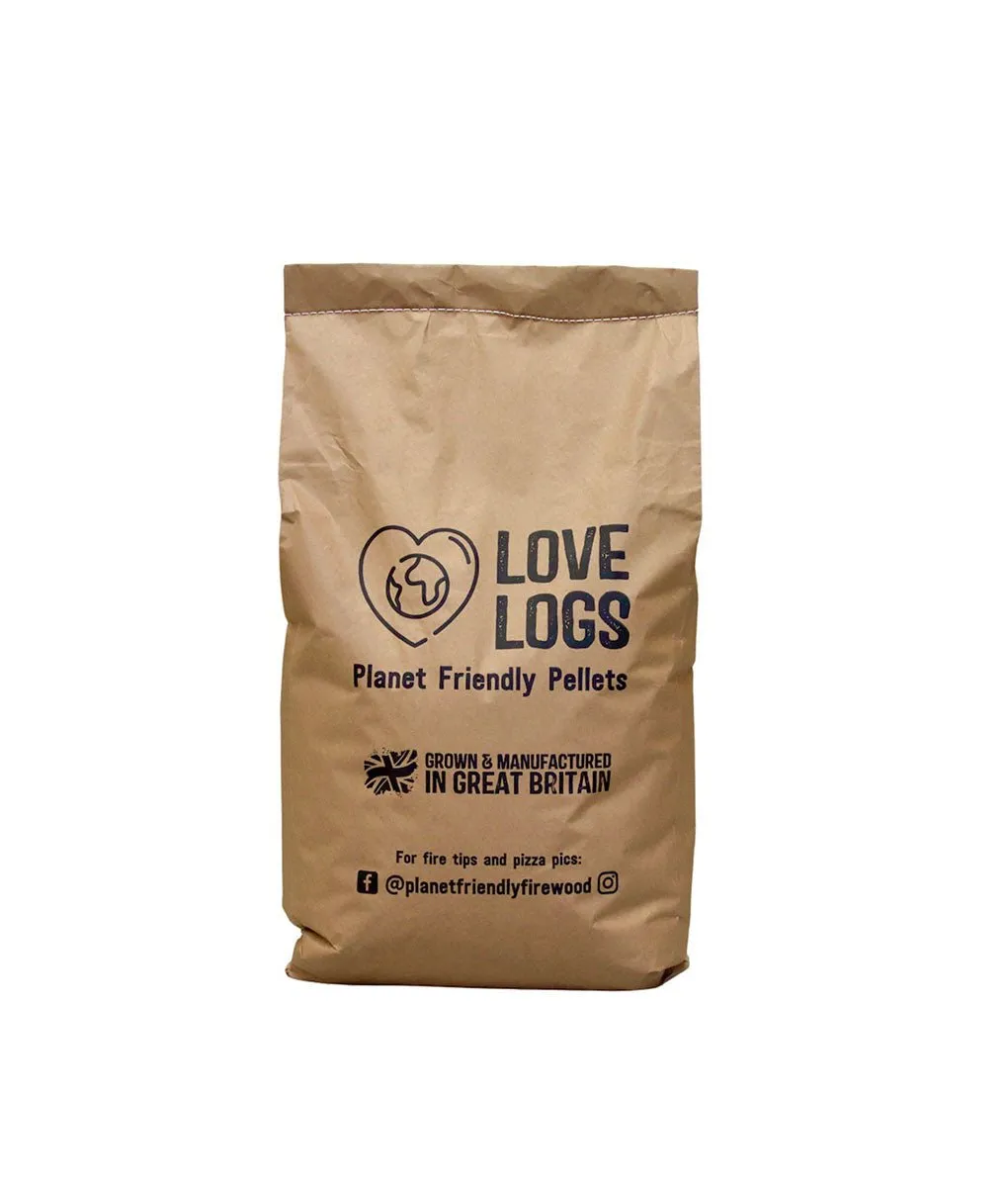 Love Logs Pizza Oven Wood Pellets - Large