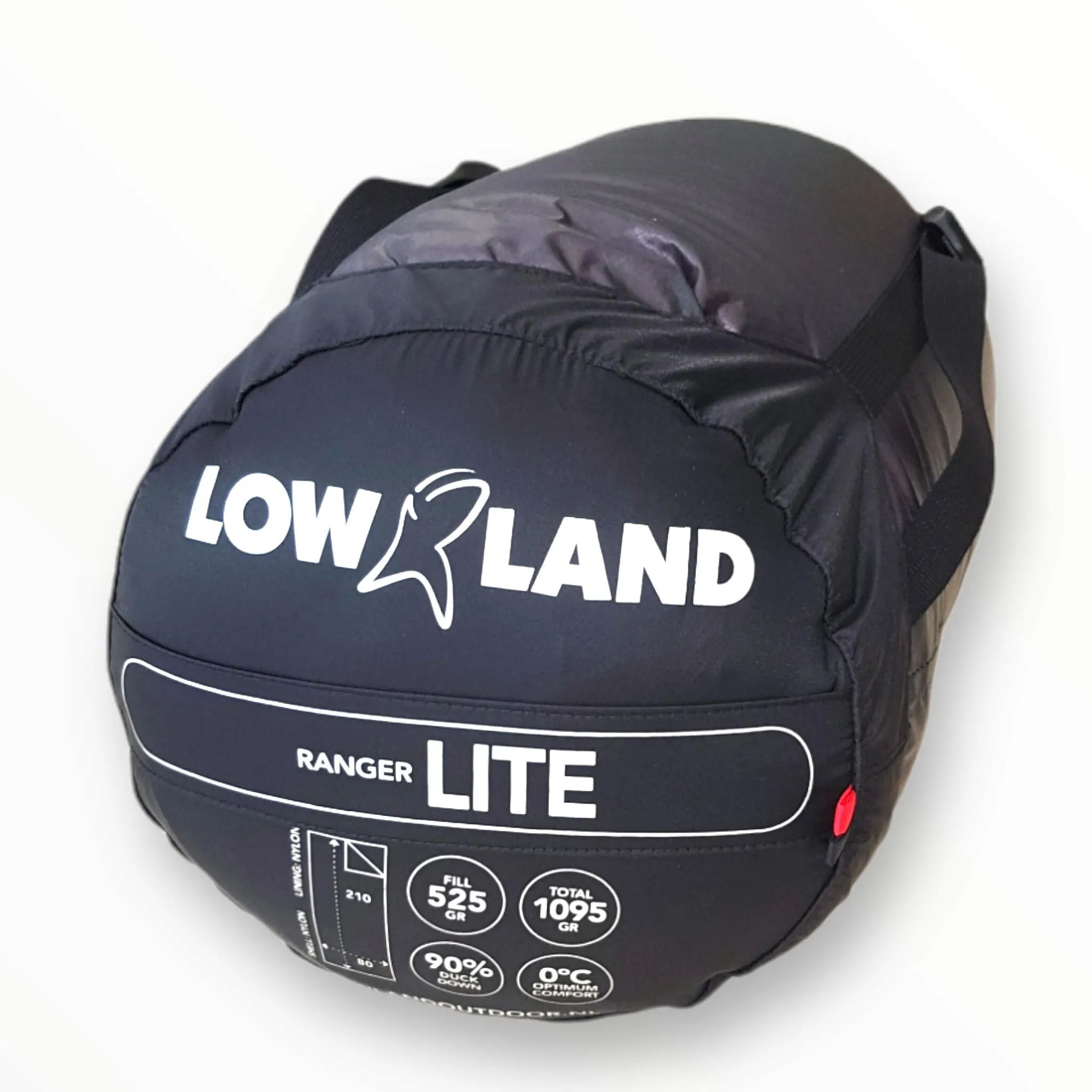 Lowland Ranger Lite Sleeping Bag with Duvet, Red