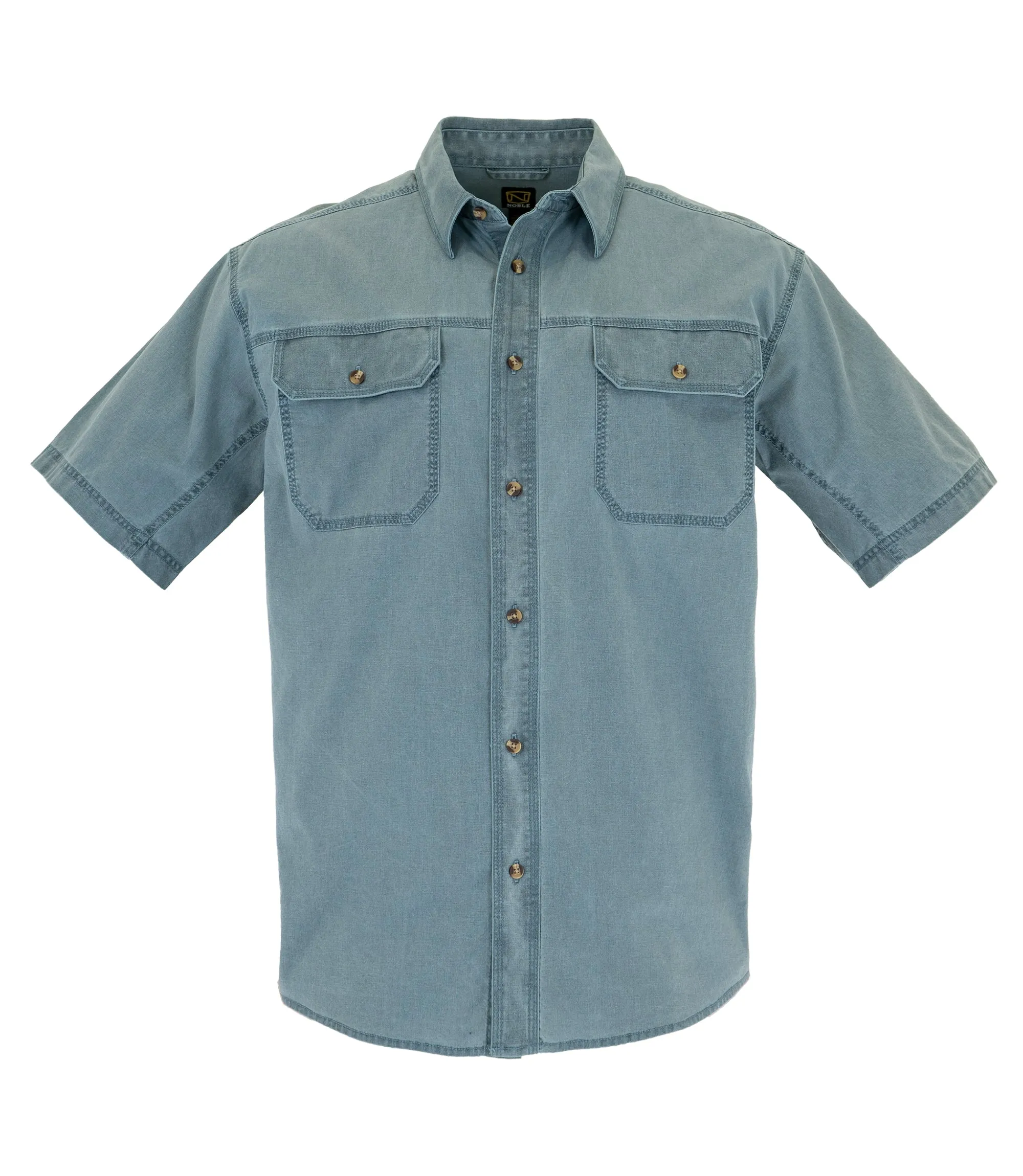 Men's Short Sleeve Weathered Work Shirt