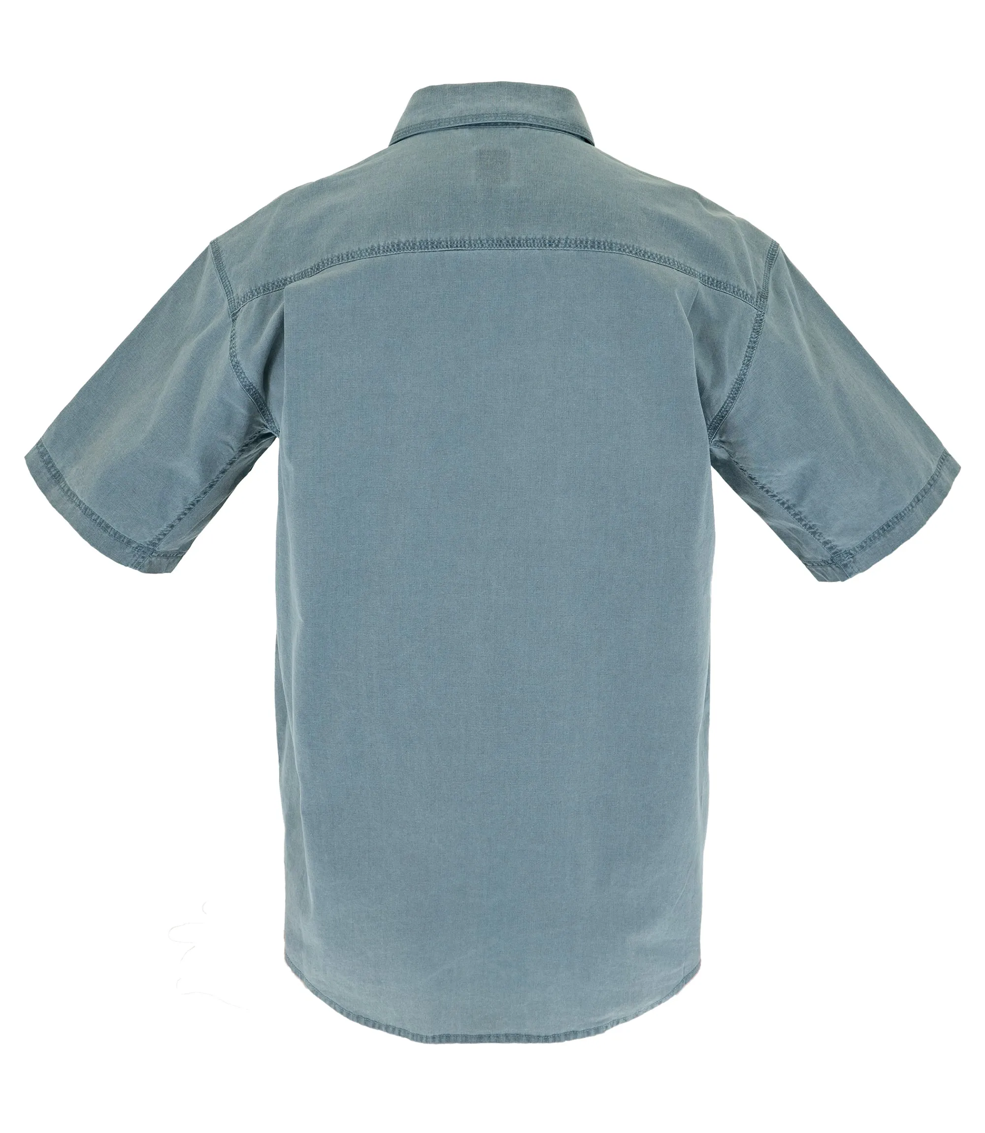 Men's Short Sleeve Weathered Work Shirt