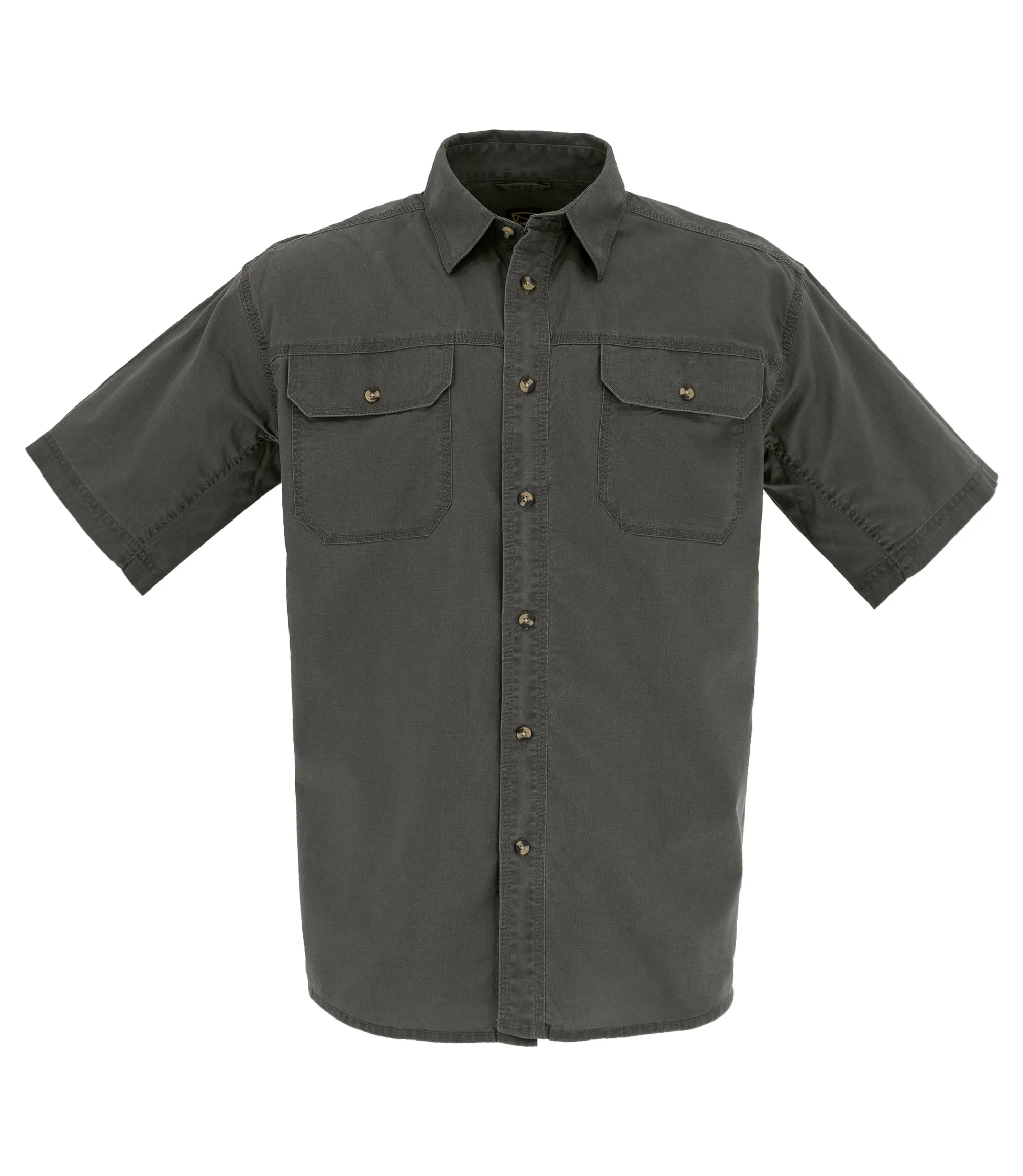 Men's Short Sleeve Weathered Work Shirt