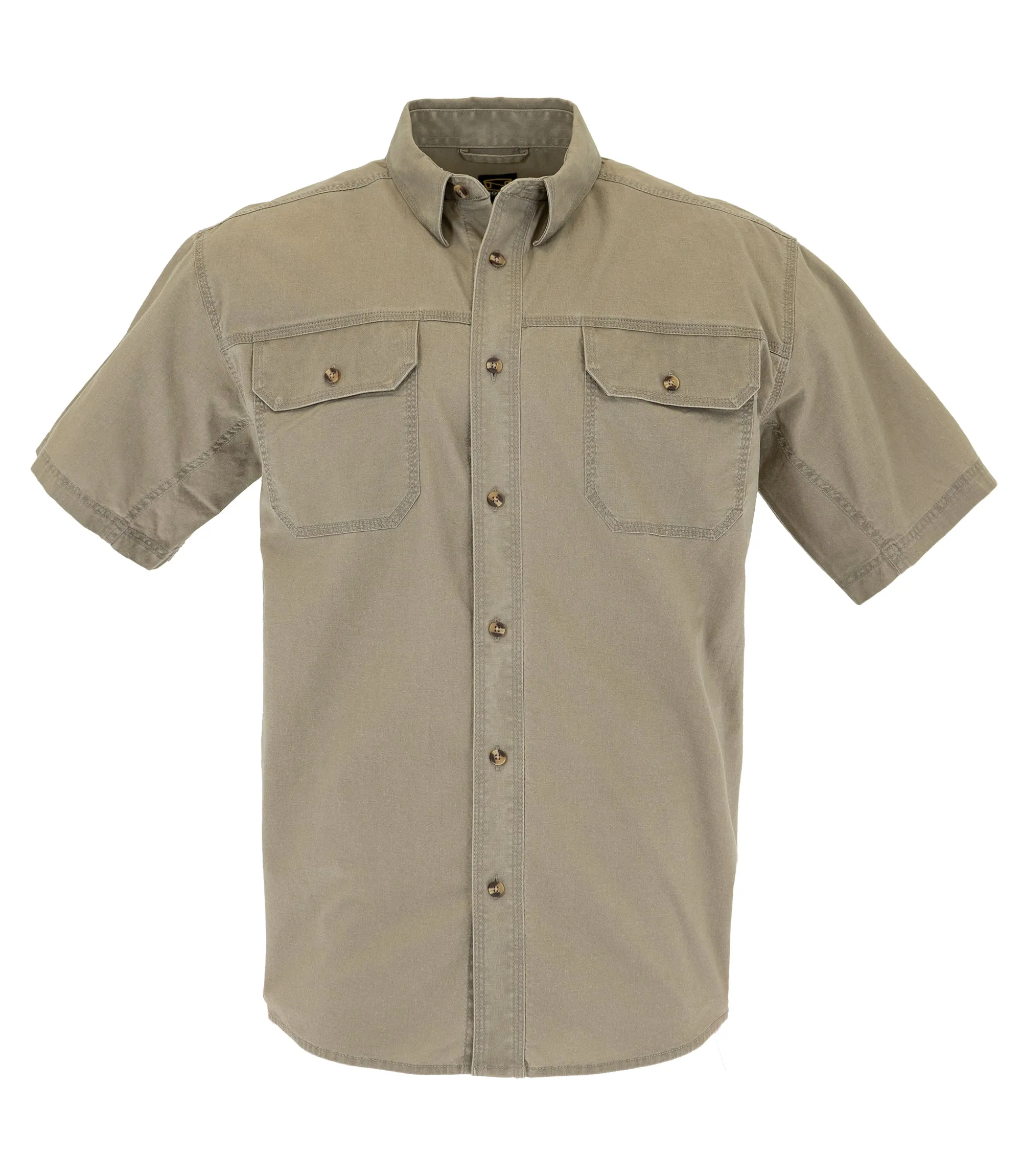 Men's Short Sleeve Weathered Work Shirt
