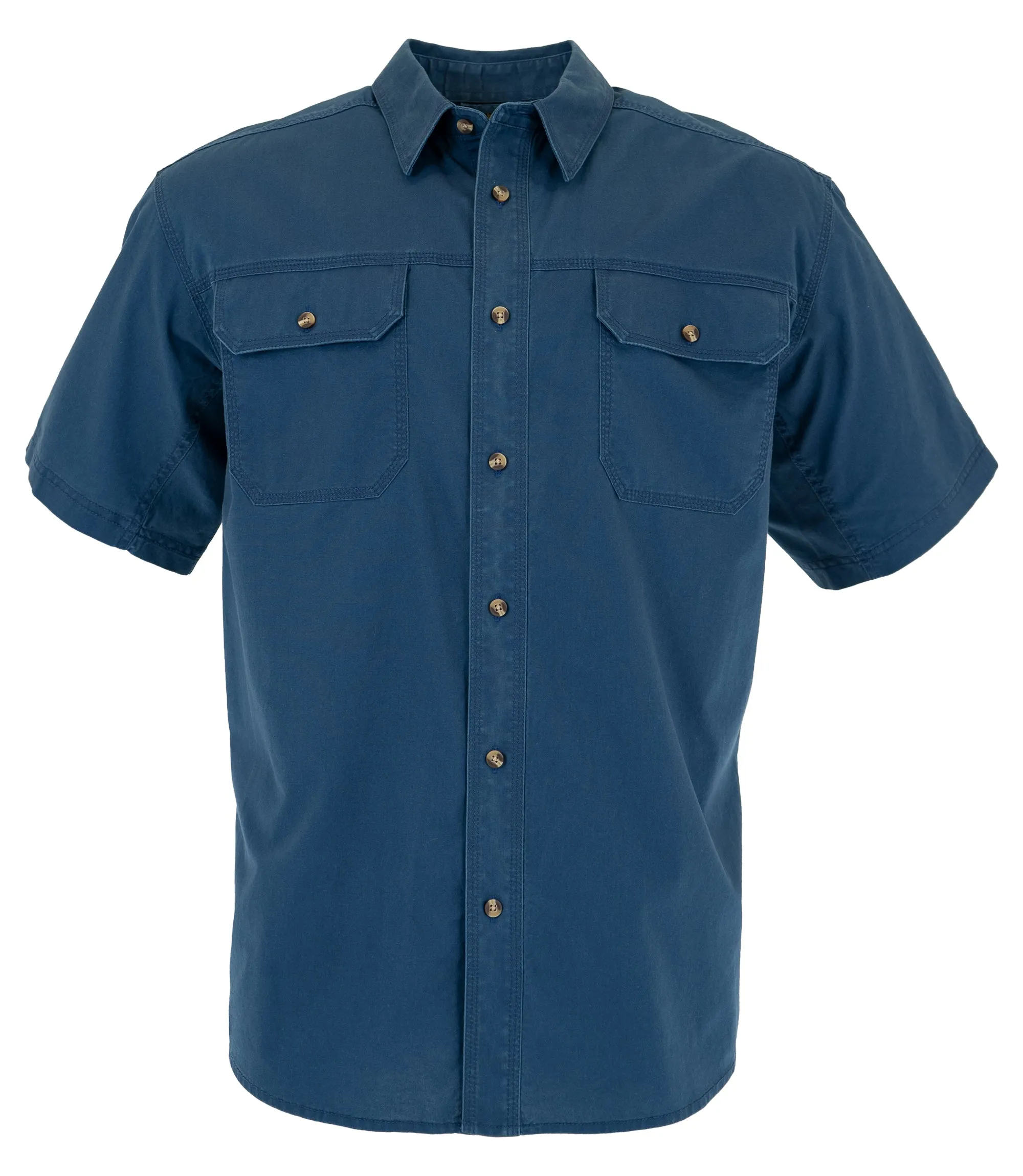 Men's Short Sleeve Weathered Work Shirt