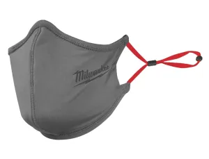 Milwaukee 48-73-4231 2-Layer Face Mask, One-Size Mask, Nylon/Polyester/Spandex Facepiece, Gray, 3/PK :PK 3: QUANTITY: 1