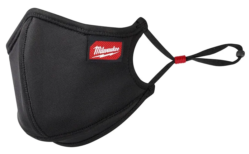 Milwaukee 48-73-4235 3-Layer Performance Face Mask, S/M Mask, Nylon/Polyester/Spandex Facepiece, Black, 3/PK :PK 3: QUANTITY: 1