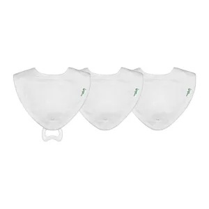 Muslin Stay-dry Teether Bibs (3pk)-Organic Cotton-0/12mo