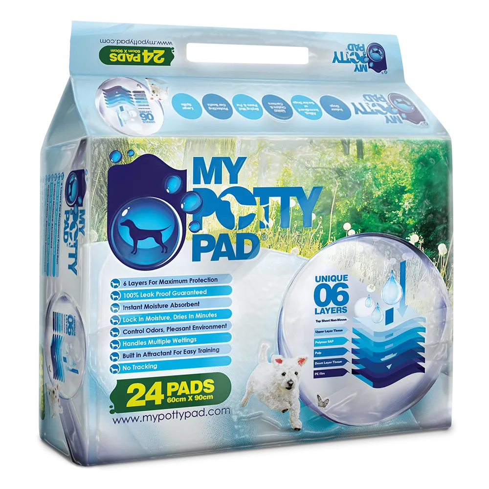 My Potty Pad Dog Training Pads 24pads (60cm x 90cm)