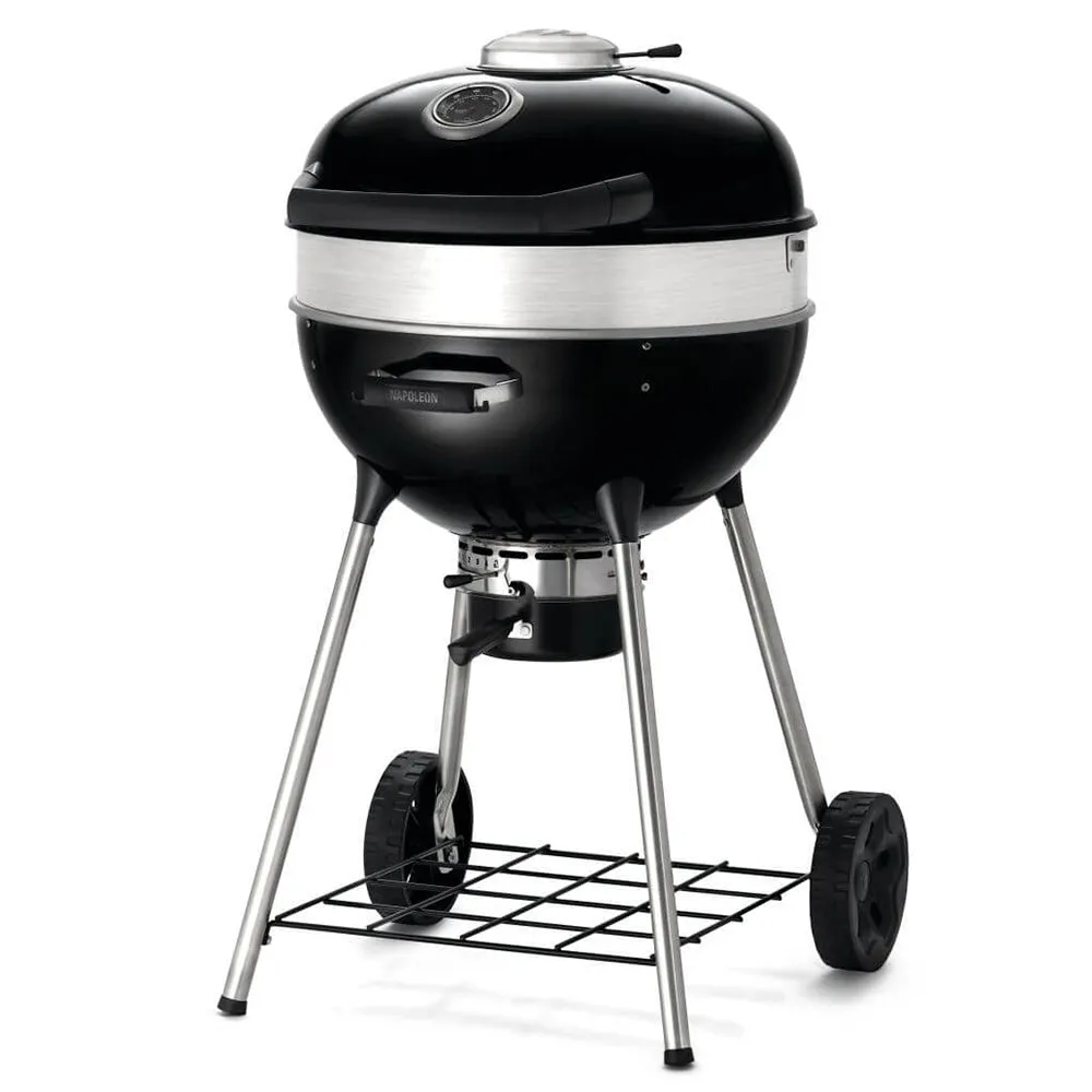 Napoleon NK22 Charcoal Kettle Grill Black 360 Sq. In. PRO22K-LEG-3