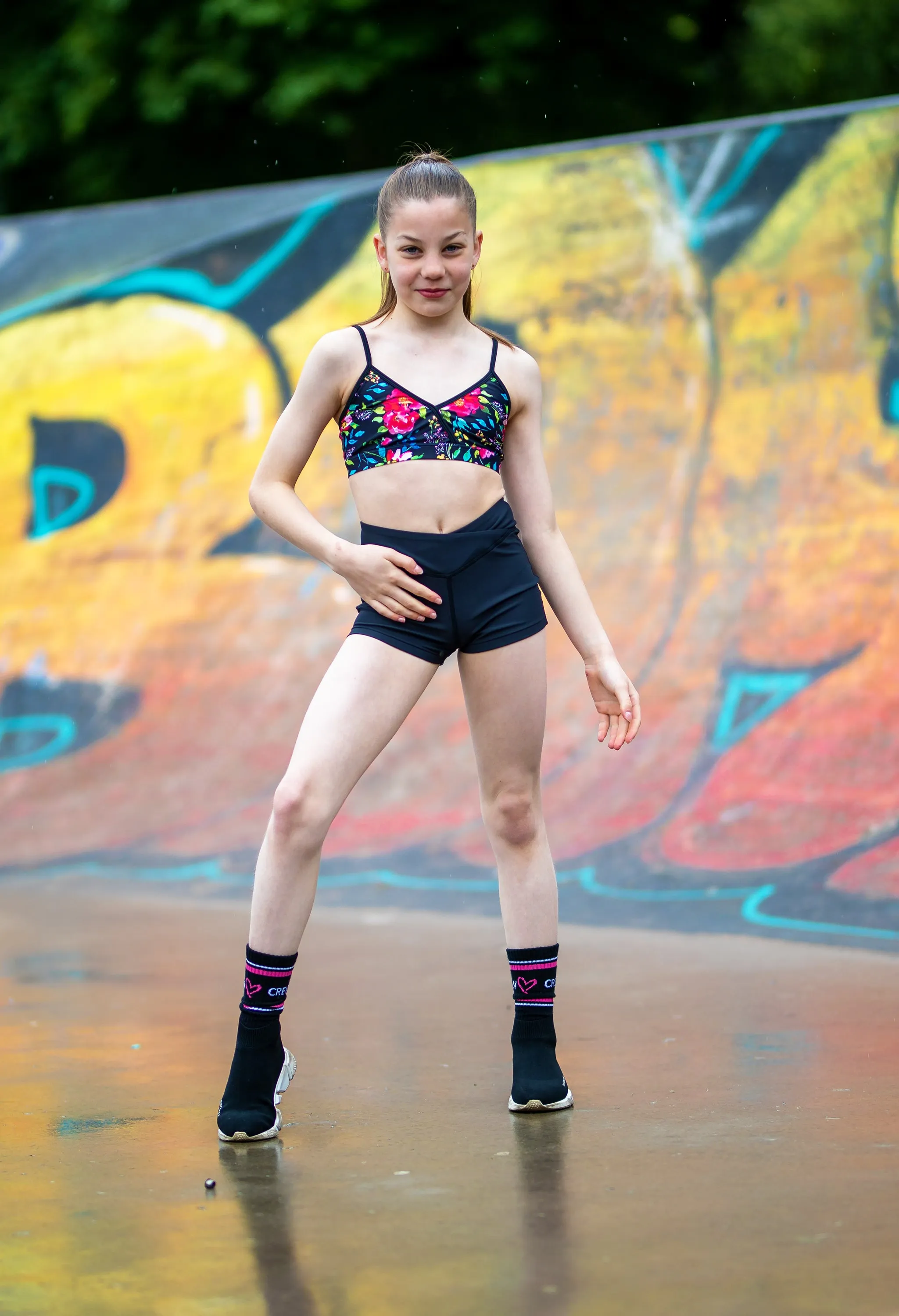 Oh La La - The Revive Shorts - Black - FINAL SALE