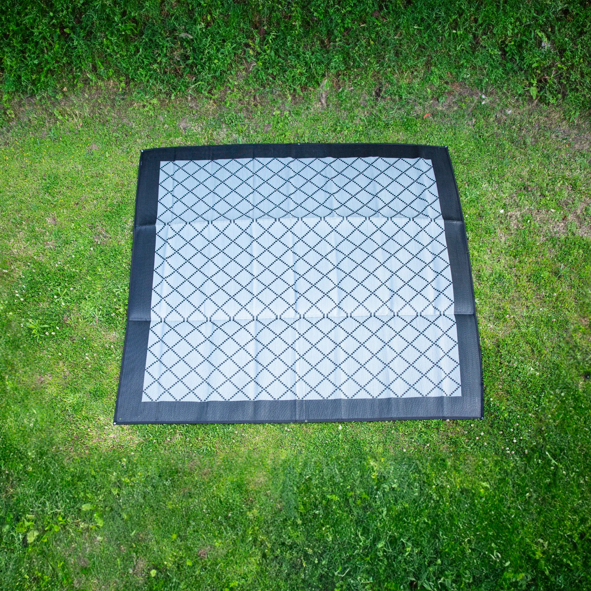 Outdoor Mat - Gazebo Grey/Black