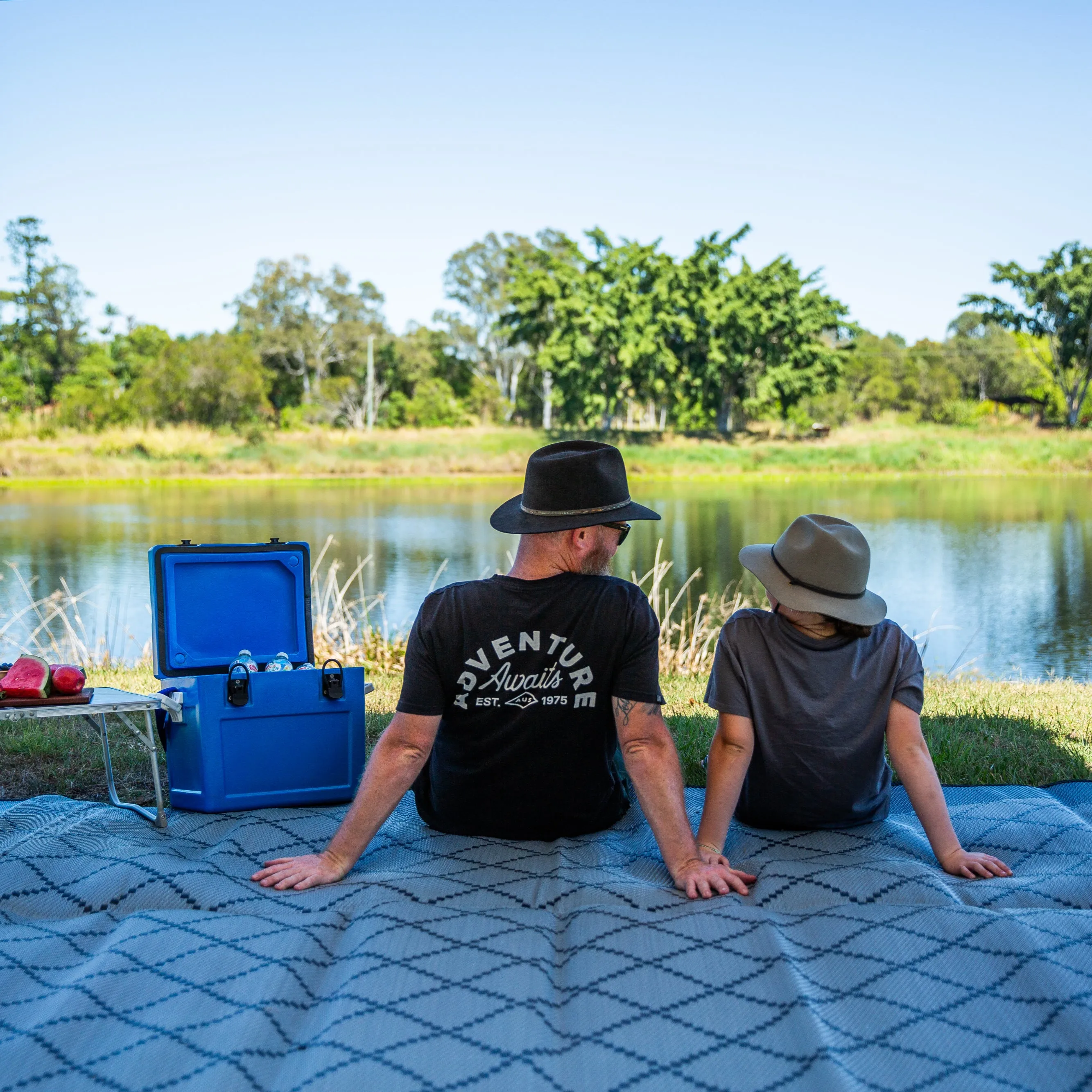 Outdoor Mat - Gazebo Grey/Black