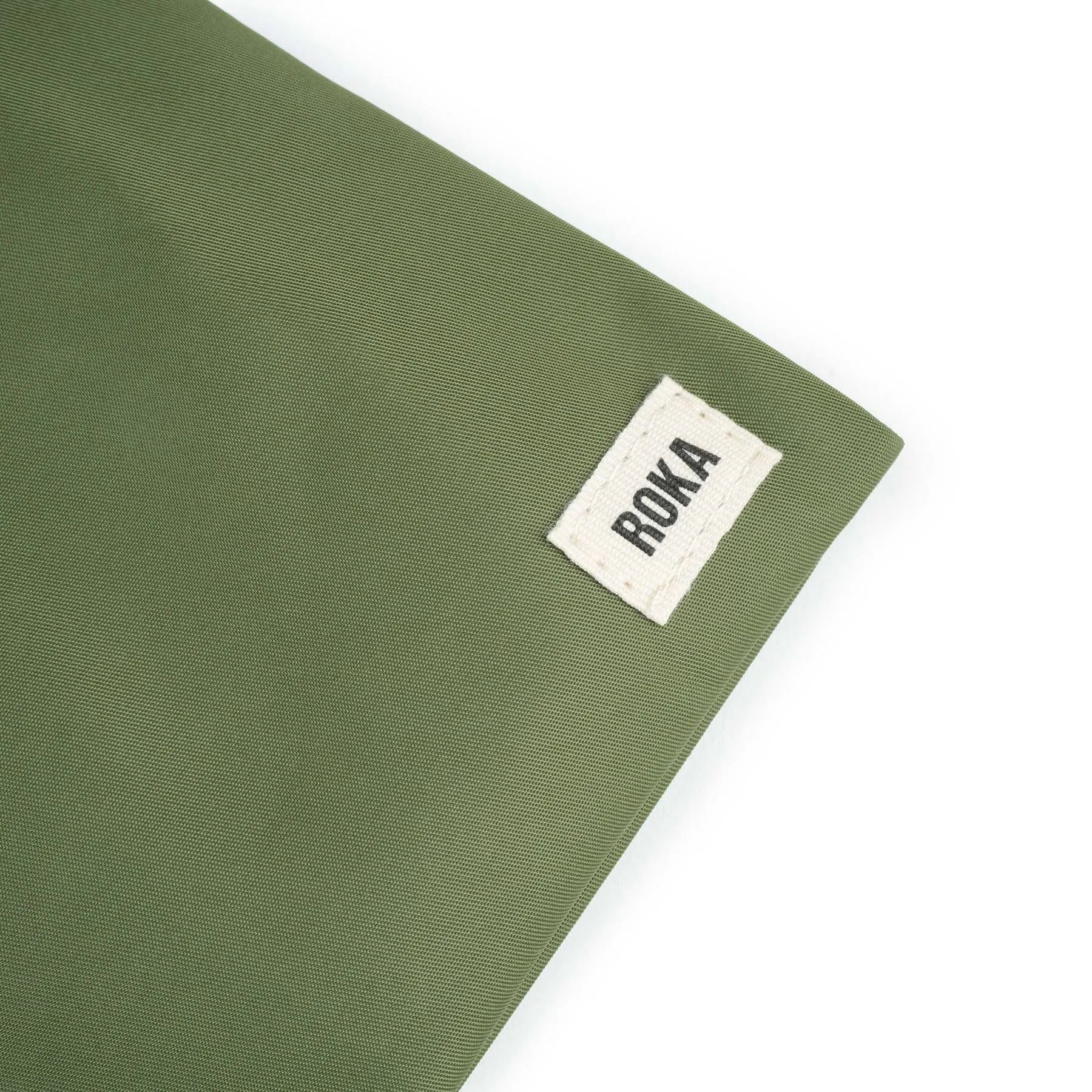ROKA Chelsea Pocket Recycled Nylon Avocado Crossbody Bag