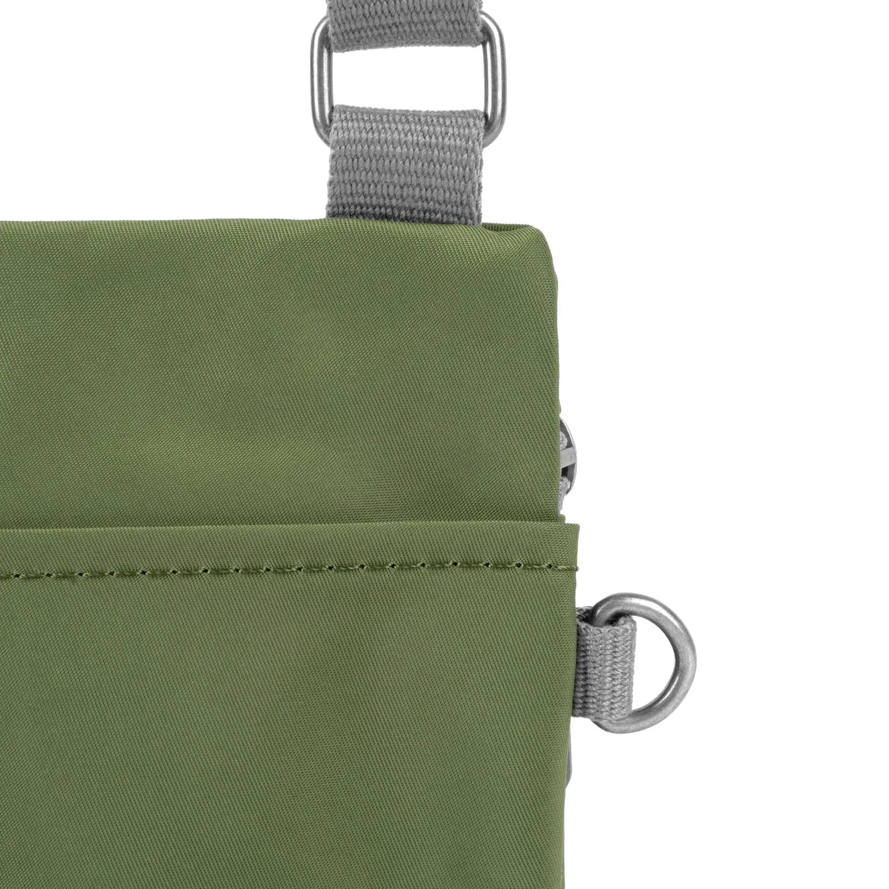 ROKA Chelsea Pocket Recycled Nylon Avocado Crossbody Bag