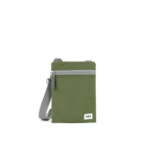 ROKA Chelsea Pocket Recycled Nylon Avocado Crossbody Bag