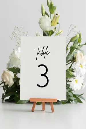 Sophisticated Table Numbers