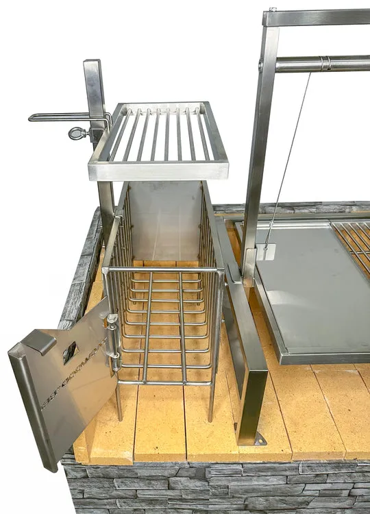 Tagwood BBQ Insert Style Argentine Santa Maria Wood Fire & Charcoal Grill - BBQ09SS