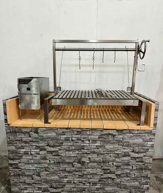 Tagwood BBQ Insert Style Argentine Santa Maria Wood Fire & Charcoal Grill - BBQ09SS