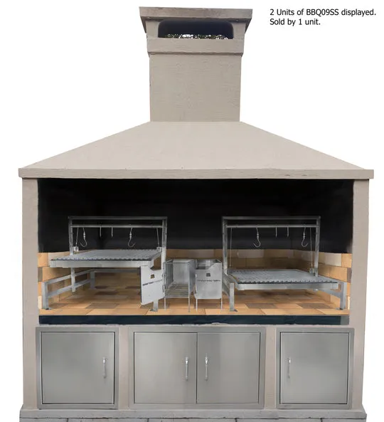 Tagwood BBQ Insert Style Argentine Santa Maria Wood Fire & Charcoal Grill - BBQ09SS