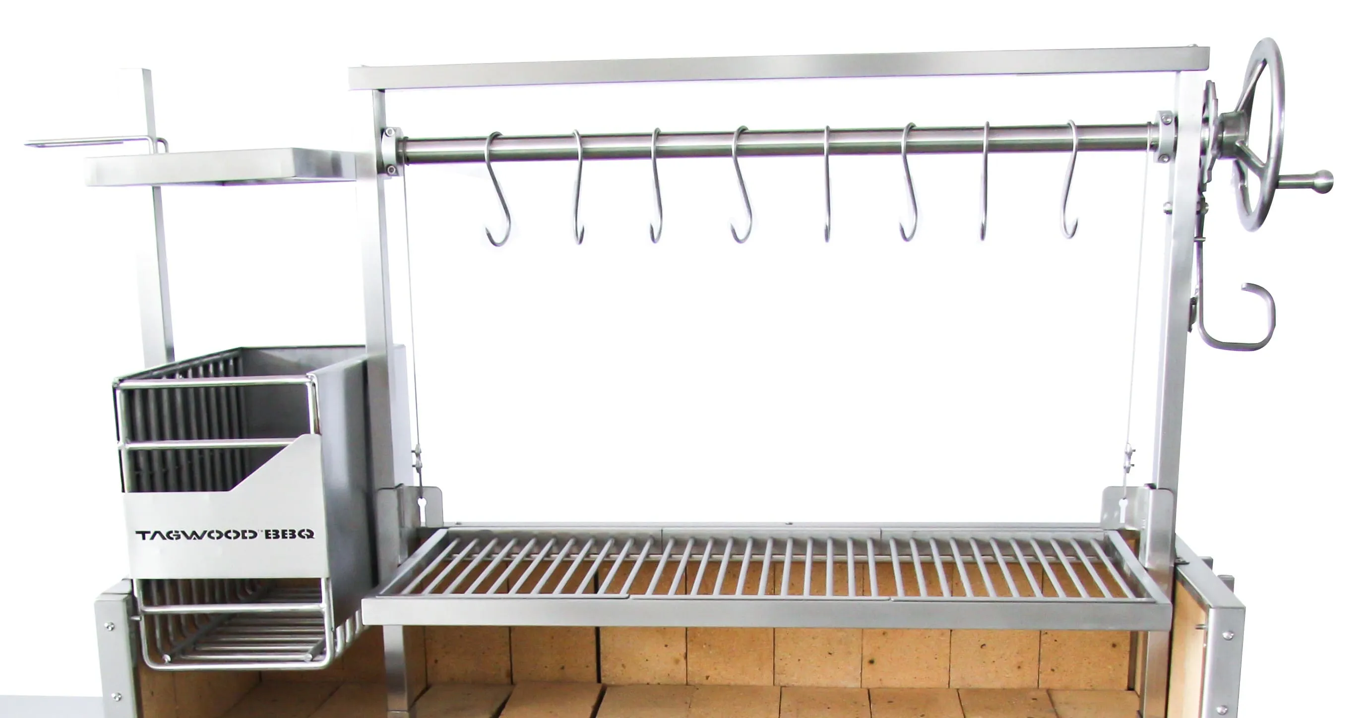 Tagwood BBQ Insert Style Argentine Santa Maria Wood Fire & Charcoal Grill - BBQ09SS