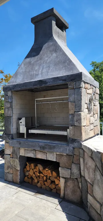 Tagwood BBQ Insert Style Argentine Santa Maria Wood Fire & Charcoal Grill - BBQ09SS
