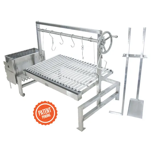 Tagwood BBQ Insert Style Argentine Santa Maria Wood Fire & Charcoal Grill - BBQ09SS