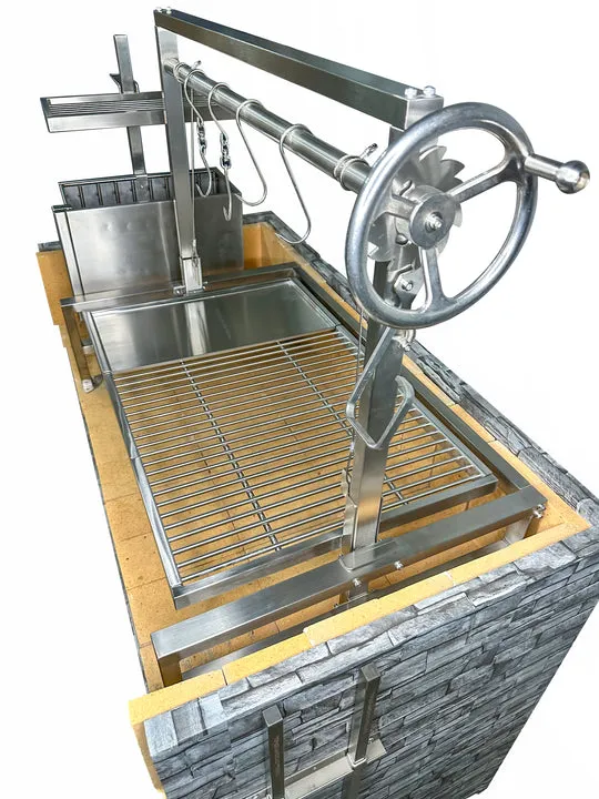 Tagwood BBQ Insert Style Argentine Santa Maria Wood Fire & Charcoal Grill - BBQ09SS