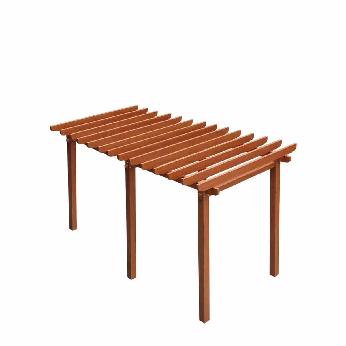 TMG LIVING 10' x 20' Wood Grain Aluminum Pergola, TMG-LPA20