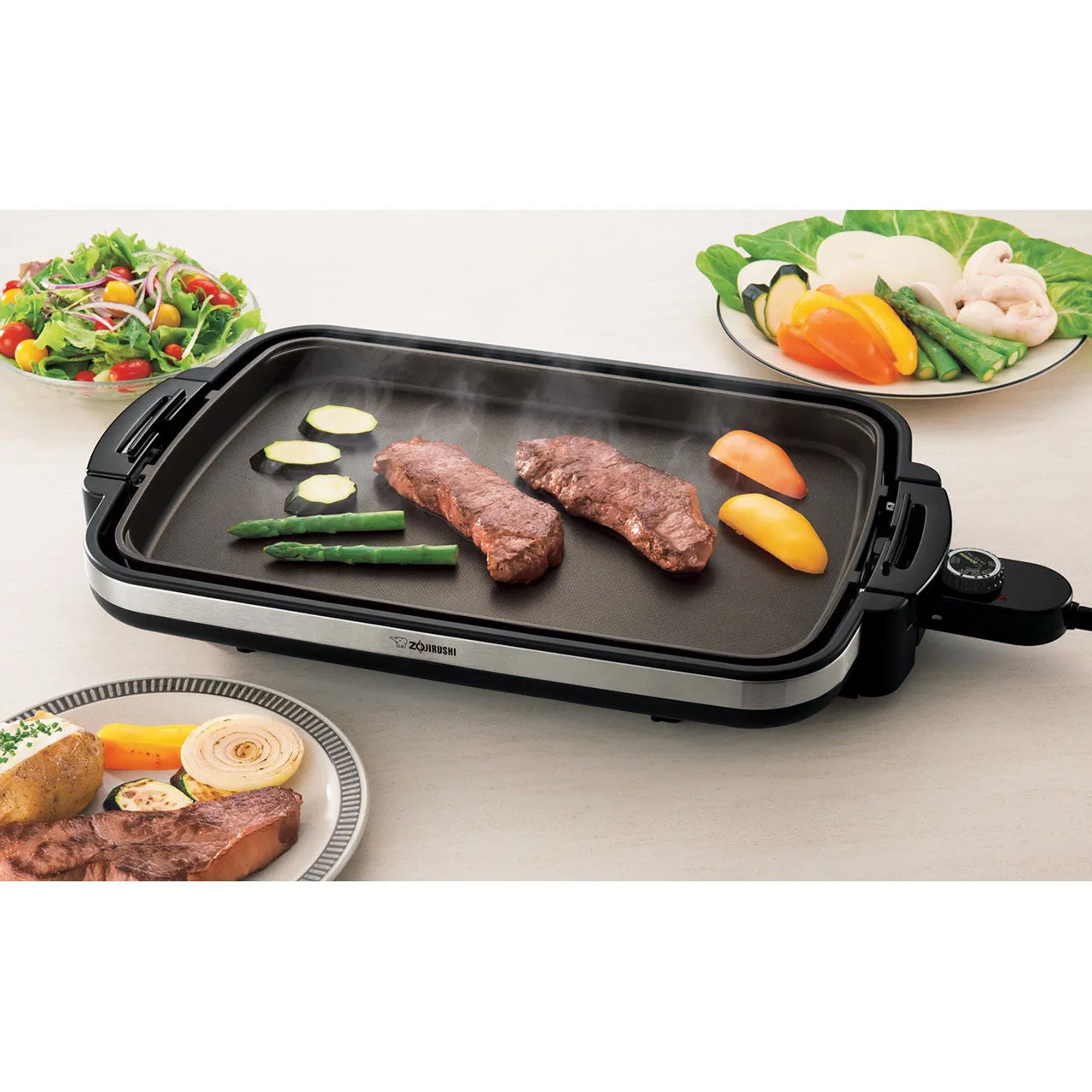 Zojirushi Gourmet Sizzler Tabletop Electric Griddle Teppanyaki EA-DCC10